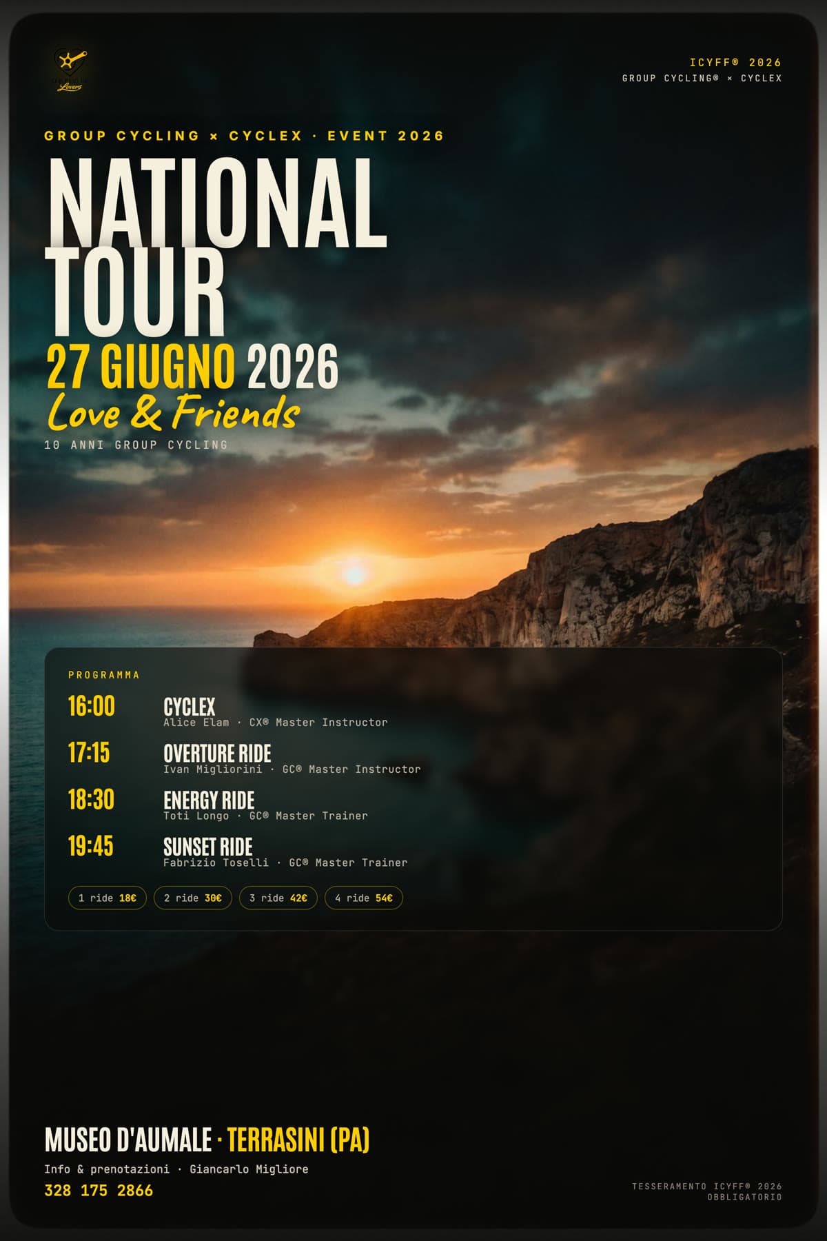 National Tour · 27 giugno 2026 · Palazzo D'Aumale