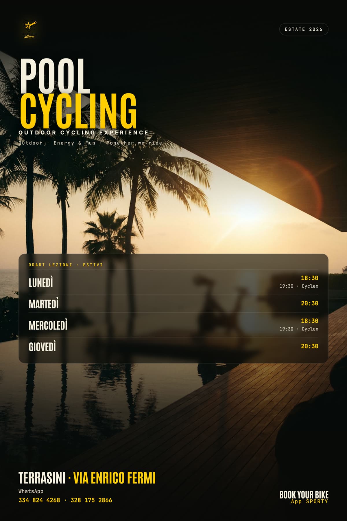 Pool Cycling · outdoor experience · estate 2026